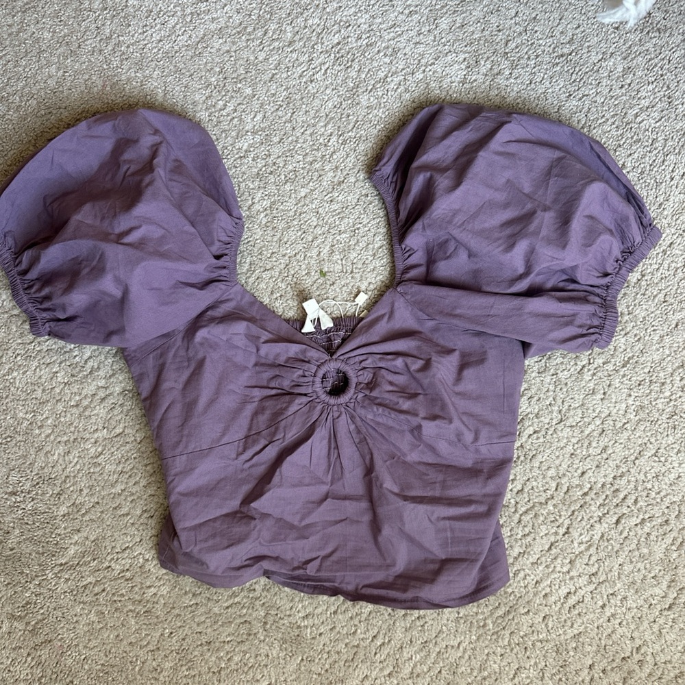 Sim and Sam Puff Sleeve Top